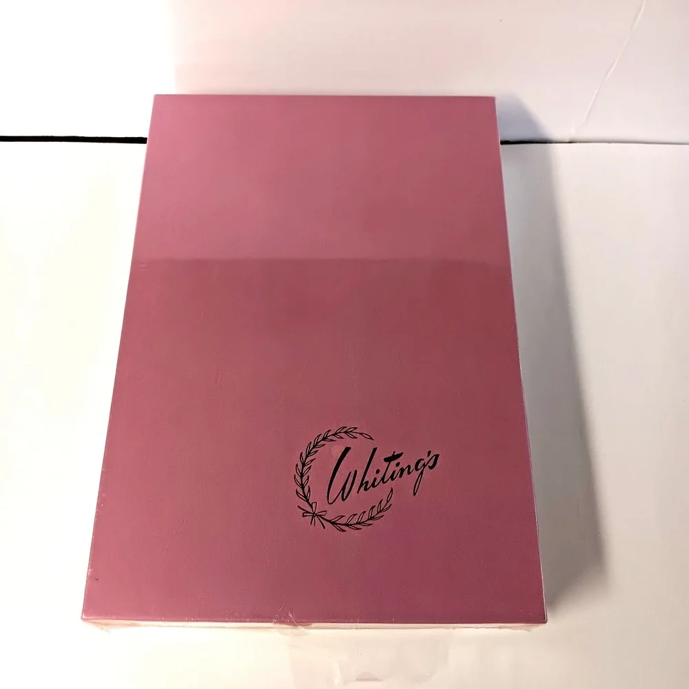 Whiting's Ensemble Vintage 90s Stationery Set Pink Floral 48 Sheets + Thank you